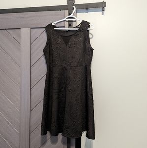 Black Dress with Mesh Detailing